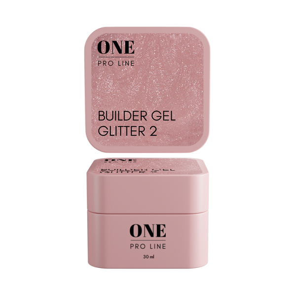 Гель для нарощення ONE GEL GLITTER 2, 30 ml