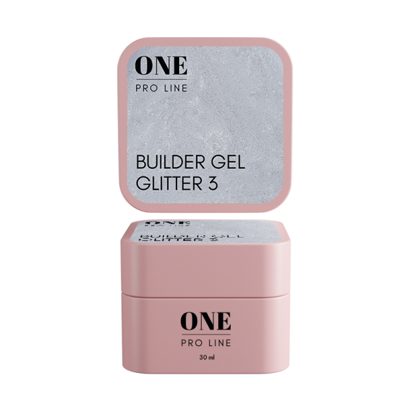 Гель для нарощення ONE GEL GLITTER 3, 30 ml