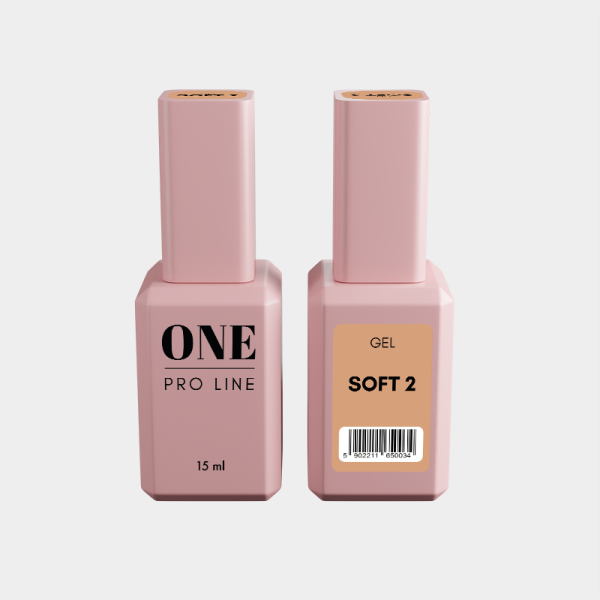 Гель для нарощення ONE GEL SOFT 2, 15 ml