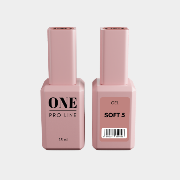 Гель для нарощення ONE GEL SOFT 5, 15 ml