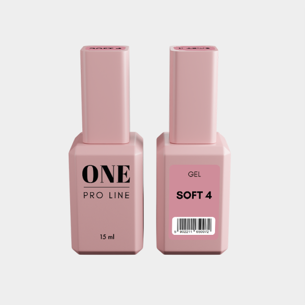 Гель для нарощення ONE GEL SOFT 4, 15 ml