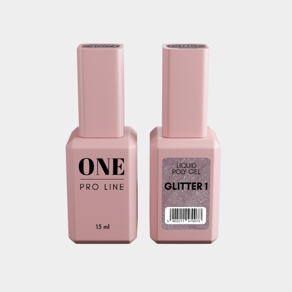 LIQUID POLY GEL GLITTER 1 LIQUID POLY GEL GLITTER 1