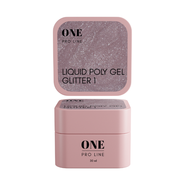 Рідкий полігель ONE LIQUID GEL GLITTER 1, 30 ml   