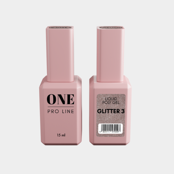 LIQUID POLY GEL GLITTER 3 LIQUID POLY GEL GLITTER 3