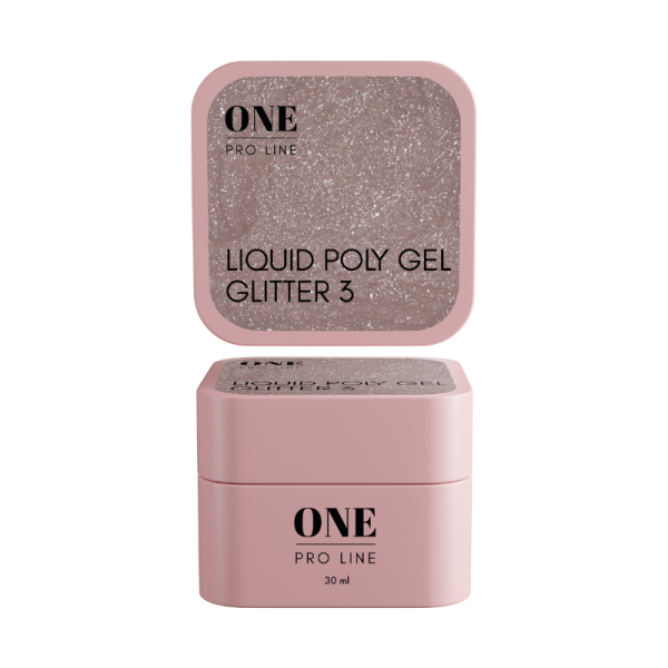 ONE LIQUID GEL GLITTER 3, 30 ml   