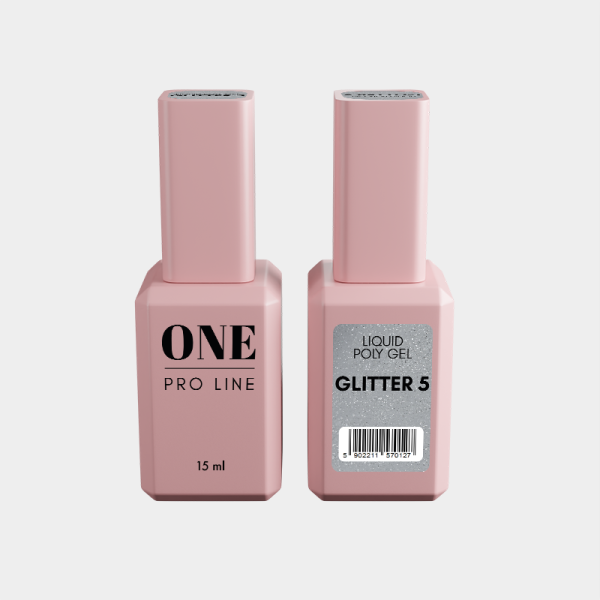 LIQUID POLY GEL GLITTER 5 LIQUID POLY GEL GLITTER 5