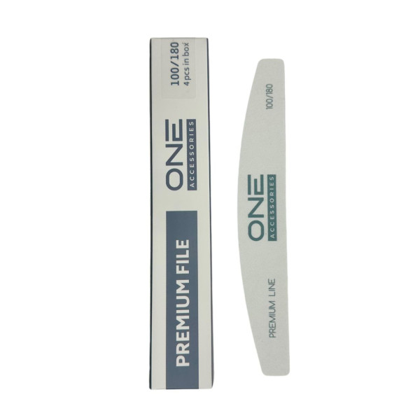 NAIL FILE "PREMIUM LINE" 100/180 (4 pcs)