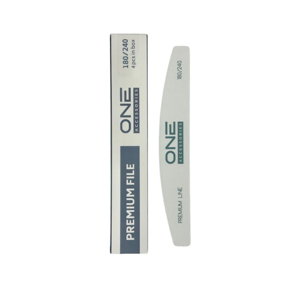 NAIL FILE "PREMIUM LINE" 180/240 (4 pcs)
