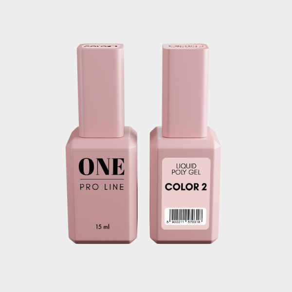 Рідкий полігель ONE LIQUID GEL COLOR 2, 15 ml   