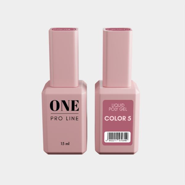 Рідкий полігель ONE LIQUID GEL COLOR 5, 15 ml   