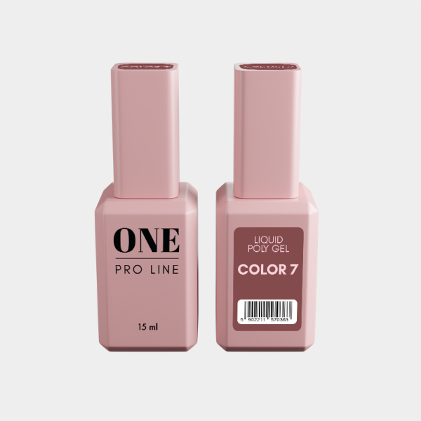 Рідкий полігель ONE LIQUID GEL COLOR 7, 15 ml   