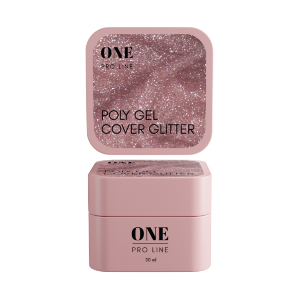 ONE POLY GEL COVER GLITTER, 30 ml   