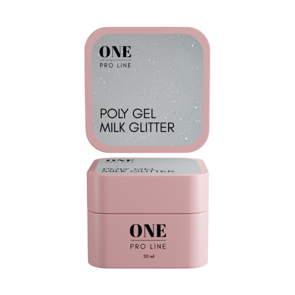 ONE POLY GEL MILK GLITTER, 30 ml   